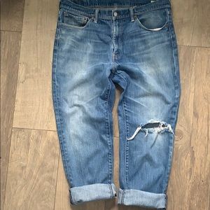 VTG Destroyed White Oak Cone Denim Levi’s Red Tab